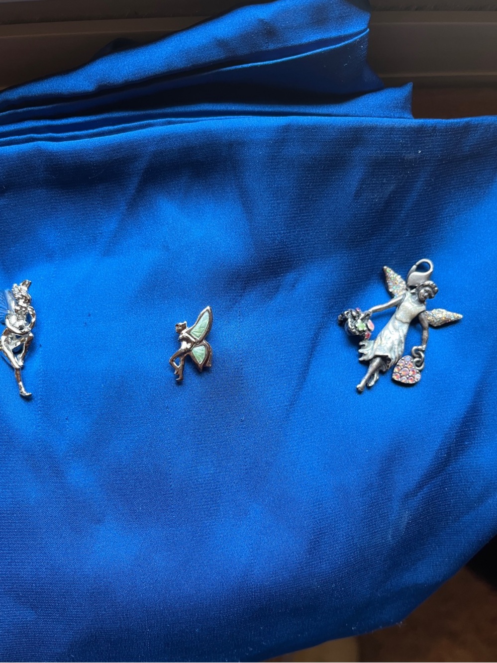 Kirks Folly Silver pins and charm